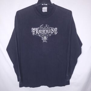 Vintage Snowboard T Shirt Mens XL Black Y2K